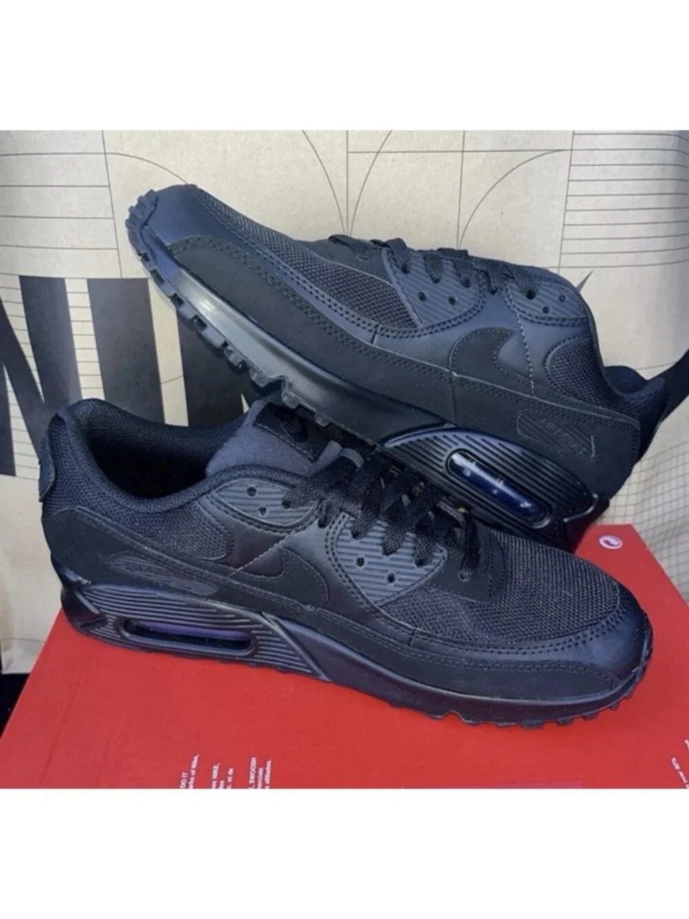 NEW Nike Air Max 90 Recraft Triple Black - Men's Size 11 (CN8490-003)